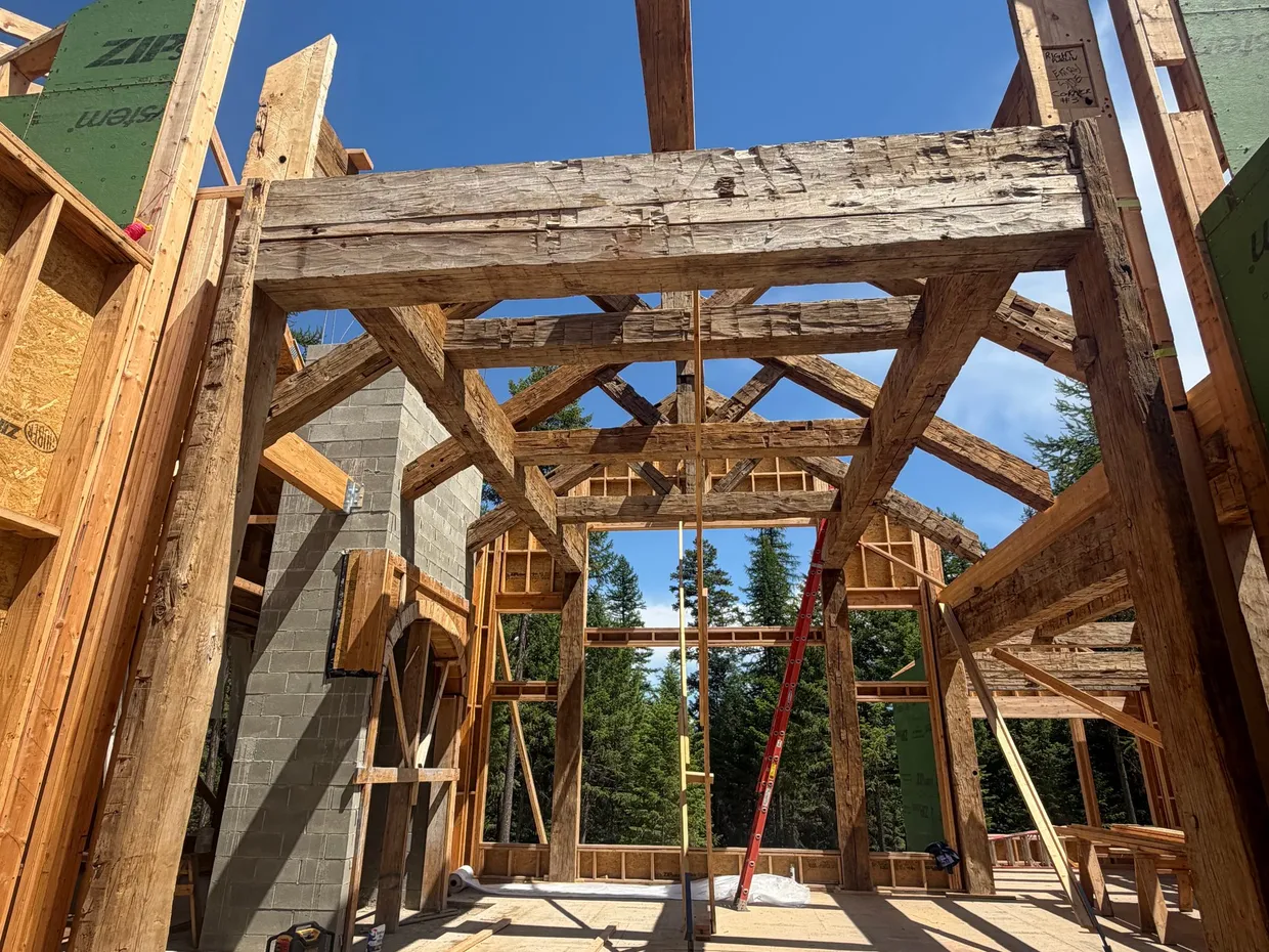 The Shire — framing by Glacier Basin Builders in Flathead Valley, MT